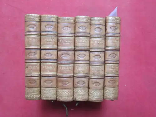 Voltaire: Chefs-D`Oeuvre Dramatiques de Voltaire. Tome 1 - 6. [Rückentitel: Voltaire Theatre 1 - 6] [Voltaire, d.i. François-Marie Arouet]. 