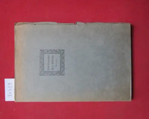 Bockemühl, Erich: Die Ebene : Gedichte. 