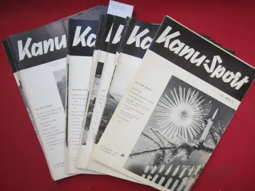 Vesper, Hans Egon (Schriftl.) und Deutscher Kanu-Verband e.V. (Hrsg.): Kanu-Sport : 39. Jahrgang - Heft 1 - 24 (komplett). Amtliches Nachrichtenorgan des Deutschen Kanu-Verbandes e. V.. 