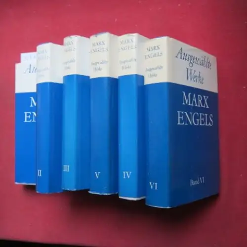 Marx, Karl und Friedrich Engels: Ausgewählte Werke in sechs Bänden (komplett). 