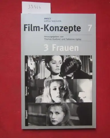 Koebner, Thomas (Hrsg.) und Fabienne Liptay (Hrsg.): 3 Frauen : Moreau, Deneuve, Huppert. Film-Konzepte ; 7. 
