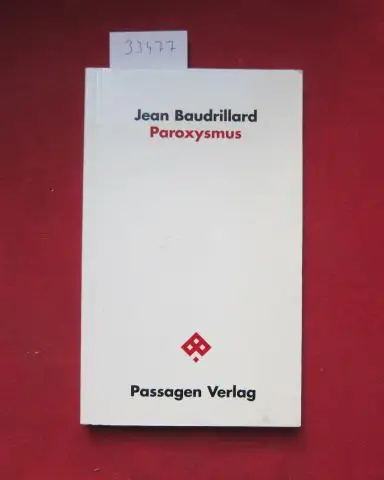 Baudrillard, Jean: Paroxysmus. Übertr. ins Dt. von Jonas Maatsch. Hrsg. von Peter Engelmann / Passagen Philosophie. 