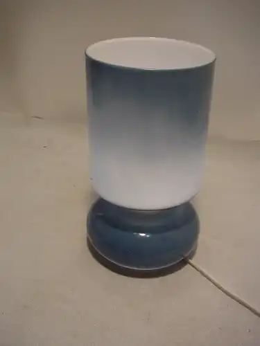 C451/ Hellblaue Design Tisch Lampe Made in Italy
