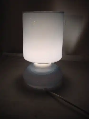C451/ Hellblaue Design Tisch Lampe Made in Italy