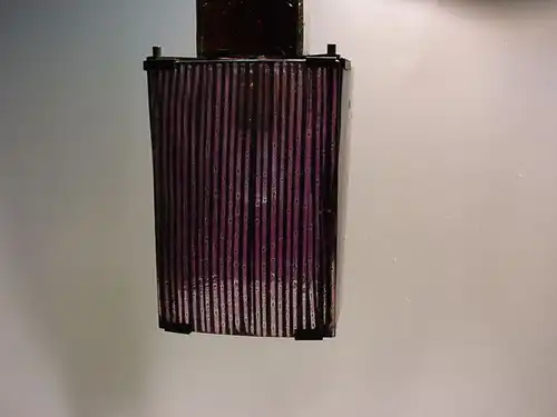 C494/ 60er Jahre Lampe, Lampenkörper aus vier Gläsern