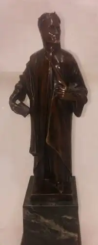 E749/ Dante Alighieri Bronze Skulptur Else von Beck