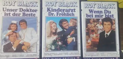 E601/ 3x Roy Black VHS