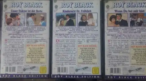E601/ 3x Roy Black VHS