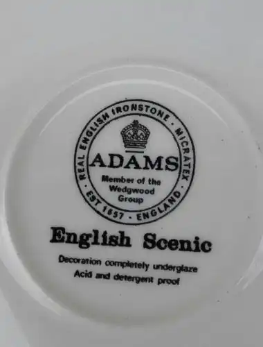 E944/ 9 Adams English Scenic Grün Untertassen