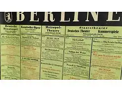 E54/ Poster Plakat  Spielplan Berliner Bühnen 1967