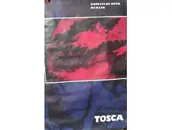 E48/ Poster Plakat  Komische Oper  Tosca