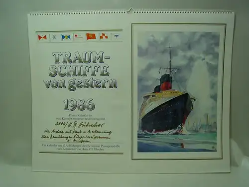 GB889/ Kalender R.Hübscher Traumschiffe