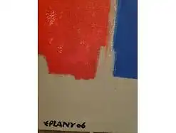 E214/ Gemälde Egon Plany 1924 - 2006 moderne Komposition