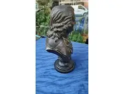 E844/ Schiller Antike Büste Skulptur Statue Ton Portrait  R. Uffrecht 1870 1