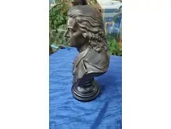 E844/ Schiller Antike Büste Skulptur Statue Ton Portrait  R. Uffrecht 1870 3