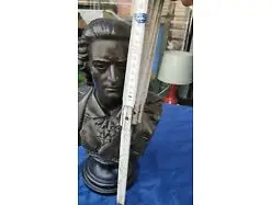 E844/ Schiller Antike Büste Skulptur Statue Ton Portrait  R. Uffrecht 1870 5