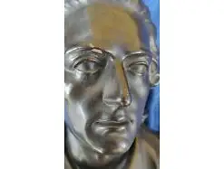 E844/ Schiller Antike Büste Skulptur Statue Ton Portrait  R. Uffrecht 1870 7