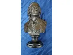 E844/ Schiller Antike Büste Skulptur Statue Ton Portrait  R. Uffrecht 1870 8