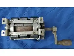 E873/Alter Generator Telefon Stromerzeuger Handkurbel Kurbelinduktor