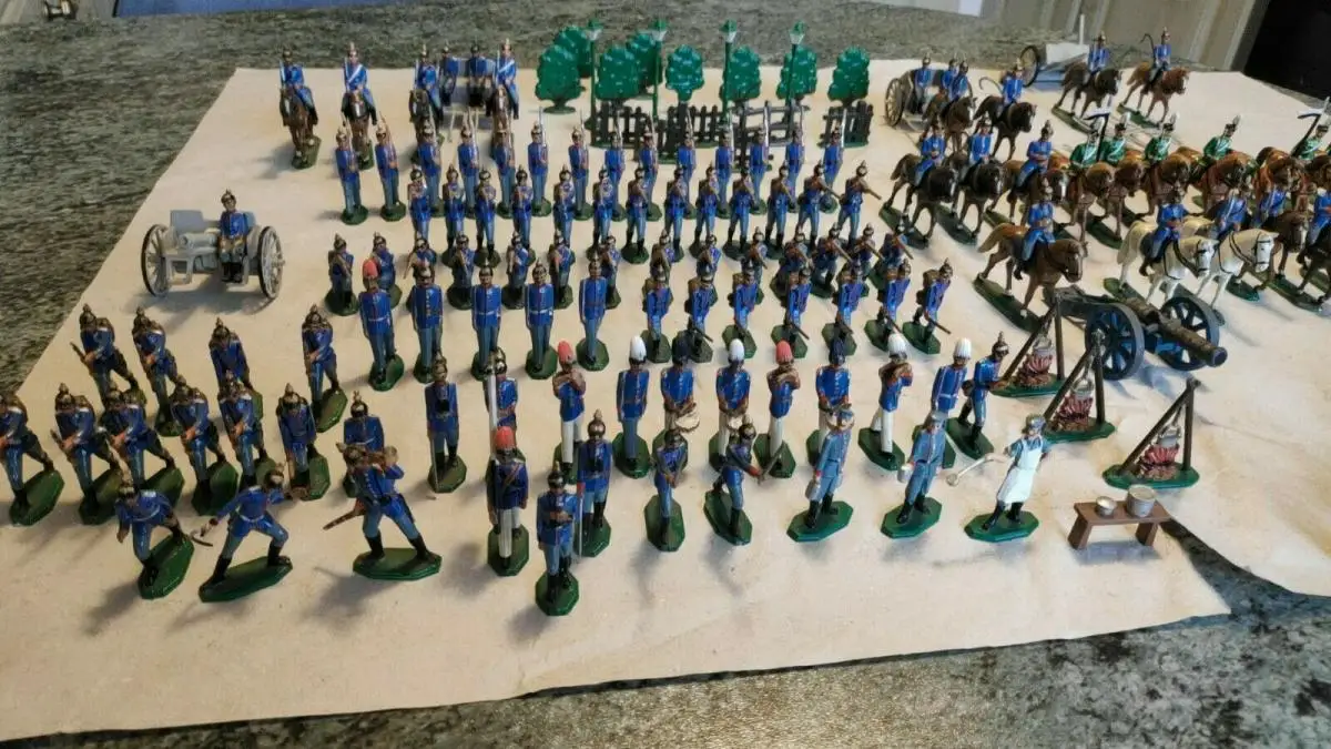 E666/ Konvolut alte Zinnsoldaten 1