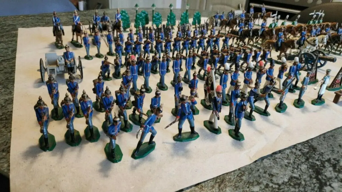 E666/ Konvolut alte Zinnsoldaten 2