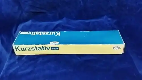 G253/ Vintage Stativ Ising Kurz-Stativ mit Kugelgelenk Flach 