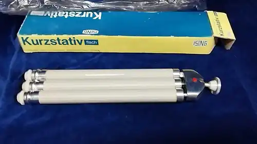 G253/ Vintage Stativ Ising Kurz-Stativ mit Kugelgelenk Flach 