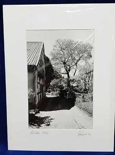Altes Foto Auf Dem Holin Leica Print Dr. Grygiel  im Passepartout 30x40 cm
