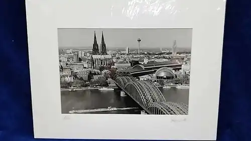 Altes Foto Köln Original Leica Print Dr. Grygiel  im Passepartout 30x40cm