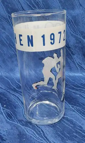 G147/ Olympiade 1972 Glas München Boxen Boxkampf Memorabilia Andenken