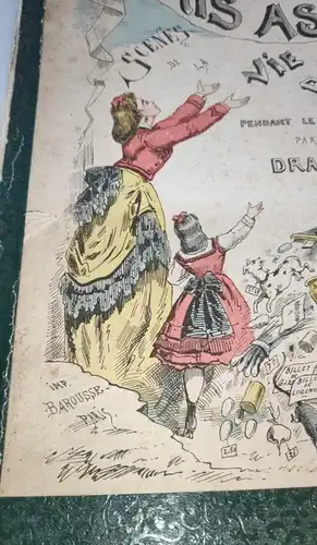 G126/ Paris assiégé. Scènes de la vie parisienne 1870/71 Bureau de l'Eclipse