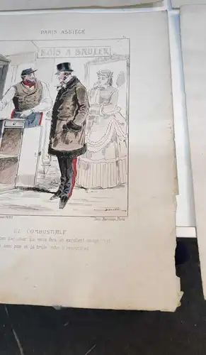 G126/ Paris assiégé. Scènes de la vie parisienne 1870/71 Bureau de l'Eclipse