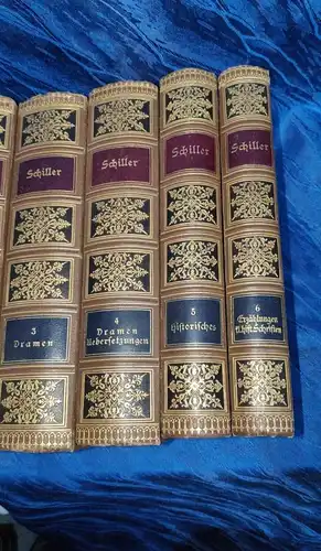 G118/ Schiller Gedichte Dramen 1900 Meyers Klassiker 