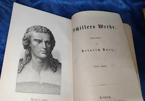 G118/ Schiller Gedichte Dramen 1900 Meyers Klassiker 