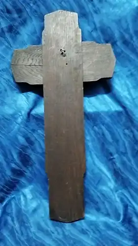 G89/ Kreuz Kruzifix Jesus geschnitzt aus Eichenholz 64 cm