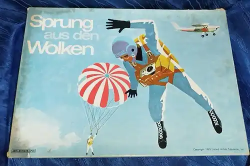 G036/ Sprung aus den Wolken 60er Jahre Würfelspiel