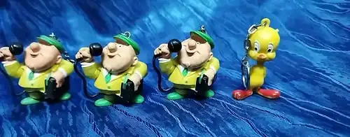 G005/ Werbefigur TOTO Lotto Reporter Schlüsselanhänger Tweety 