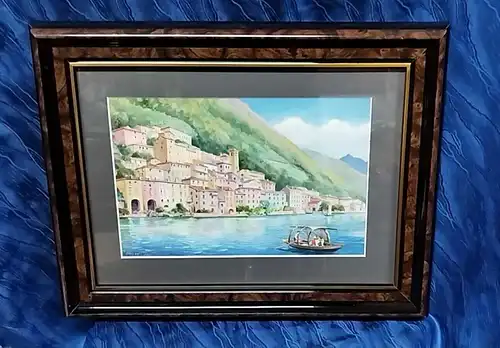 F994/ AQUARELL Italien von Jakob Hertter ( 1861-1932) Schwarzwaldmaler