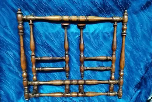 F982/ Antike Wand Garderobe Holz Hutgarderobe 