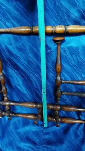 F982/ Antike Wand Garderobe Holz Hutgarderobe 