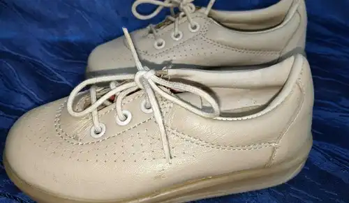 F966/ DDR Kinderschuhe Troll  Banner Schuhe beige gr.23 Pittiplatsch 