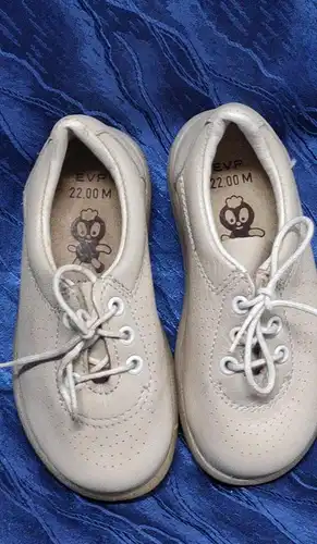 F966/ DDR Kinderschuhe Troll  Banner Schuhe beige gr.23 Pittiplatsch 