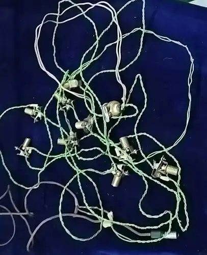 F934/ antik Weihnachtsbaum Karussell Lichterkette Eisenbahn  Beleuchtung 