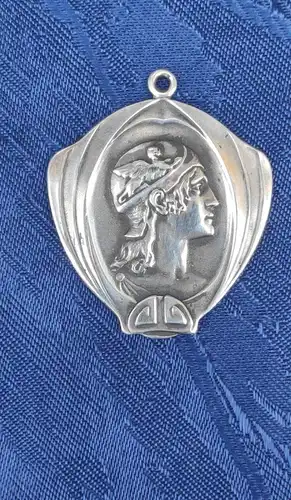 F856/ Jugendstil Anhänger  800 Silber