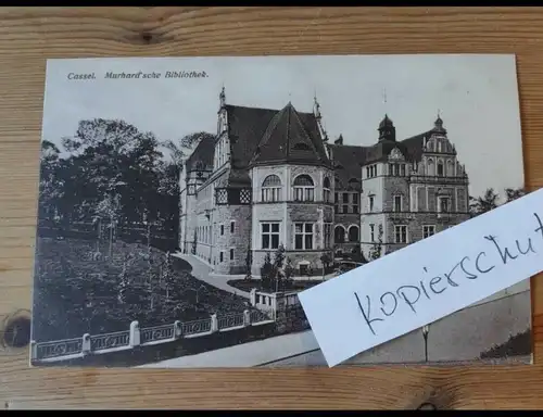 E805/  alte Ansichtskarte Cassel / Kassel Marhad'sche Bibliothek 