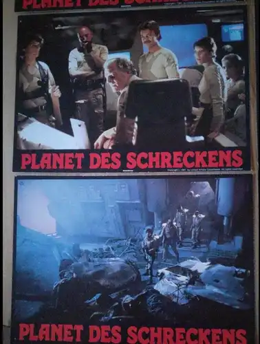 Planet des Schreckens 8 Aushangfotos Robert Englund, Galaxy of Terror