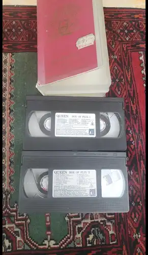 F800/ 2 VHS QUEEN - Box Of Flix - Greatest Flix 1 & 2 (1991) Mega Rar!