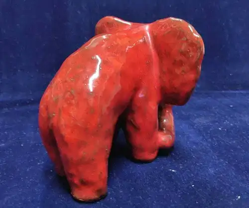 F700/ roter Keramik Elefant 