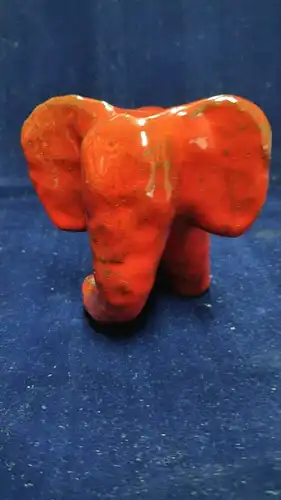 F700/ roter Keramik Elefant 