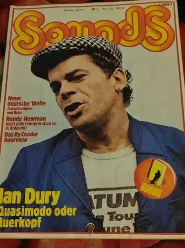 F431/ Sounds Musik Magazin 10/79  Ian Dury Randy Newman Ry Cooder